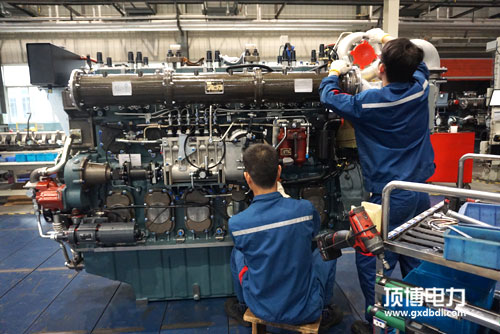 玉柴发电机装配车间